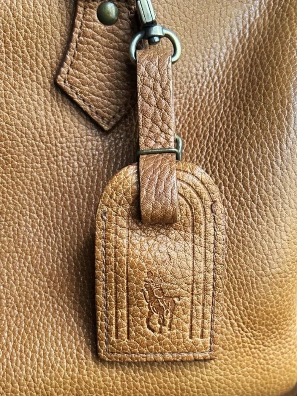 RALPH LAUREN Boston Bag, British Tan